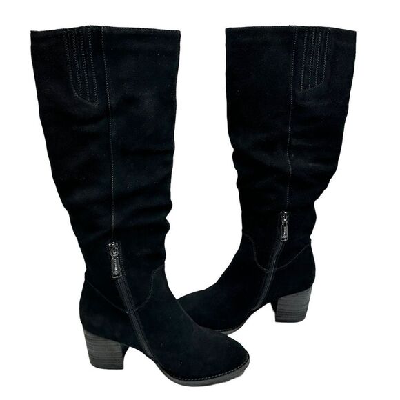 Blondo Nada Waterproof knee High Black Leather Boots Size 6.5 - Picture 1 of 11